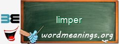 WordMeaning blackboard for limper